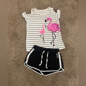 Girls Justice Flamingo Outfit size 14/16